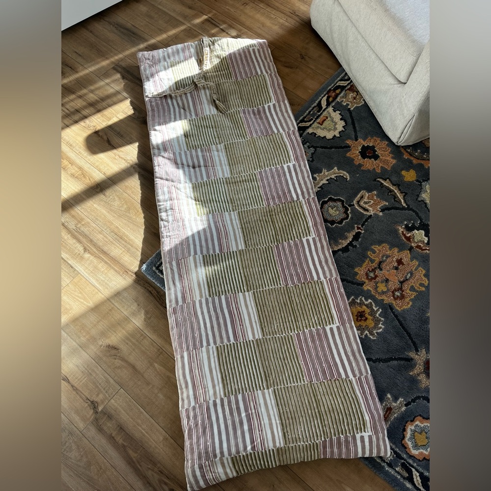 Arhaus 100% Linen Throwbed Couch Topper - Picture 3 of 6